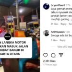 Video Pemotor Masuk Tol di Jakarta Utara Gara-gara Banjir, Begini Kata Pengamat Transportasi